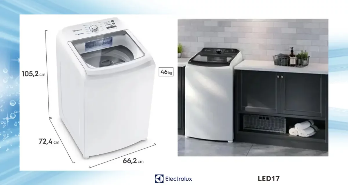 Como limpar lavadora de roupas Electrolux – LED17